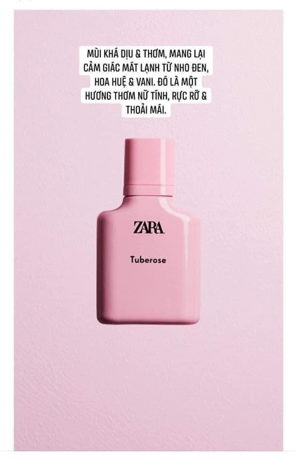 [30ML] Nước hoa Nữ ZARA các mùi mua sale
