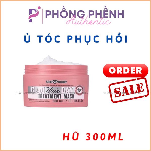 Ủ TÓC PHỤC HỒI SOAP & GLORY GLAD HAIR DAY TREATMENT MASK HŨ 300ML