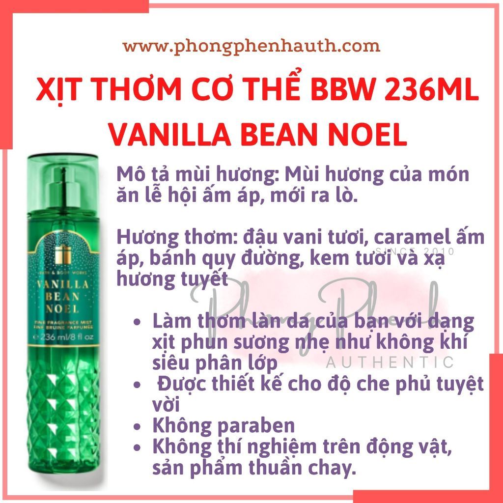 (Đủ mùi) BEST SELLER 10ml xịt thơm toàn thân body mist Bath & Body Works - PHỒNG PHỀNH