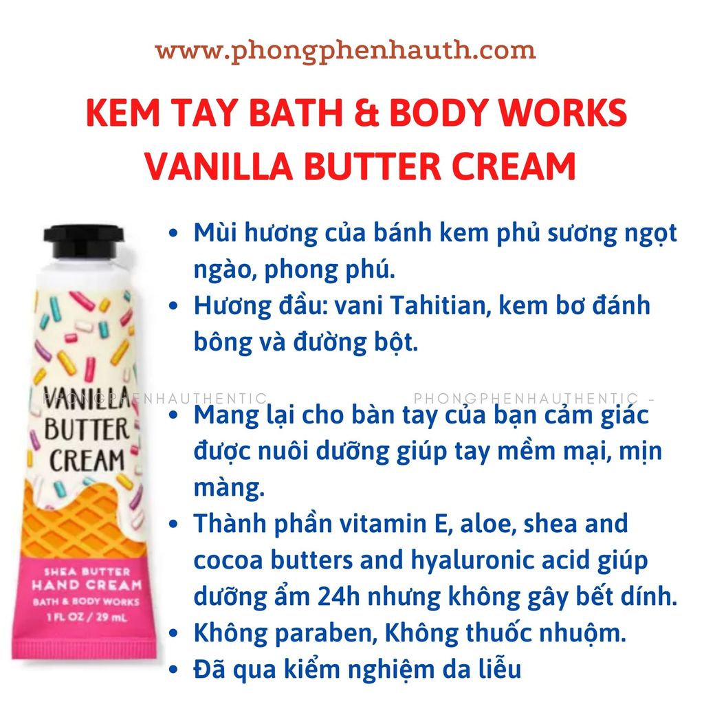KEM DƯỠNG DA TAY BATH &BODY WORKS TUÝP 29ML