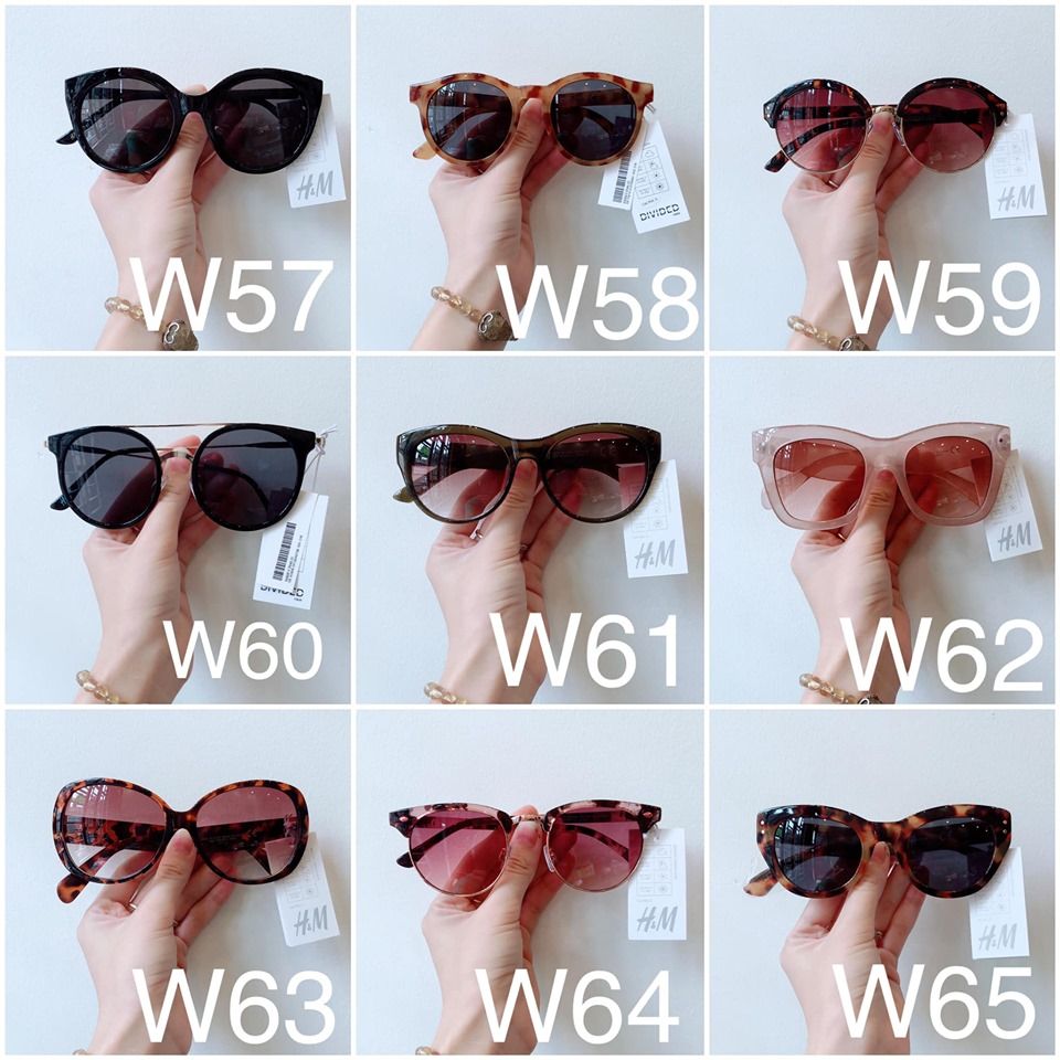 [PART 3] Kính mát Nữ HM mua sale - mã từ W48 - ẢNH CHỤP THẬT