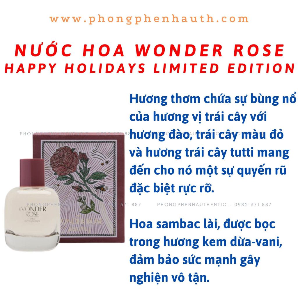 [30ML] Nước hoa Nữ ZARA các mùi mua sale