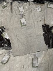 ÁO THUN NỮ H&M CỘC TAY DÁNG NGẮN