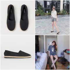 Giày HM Espadrilles đế viền cói mua sale