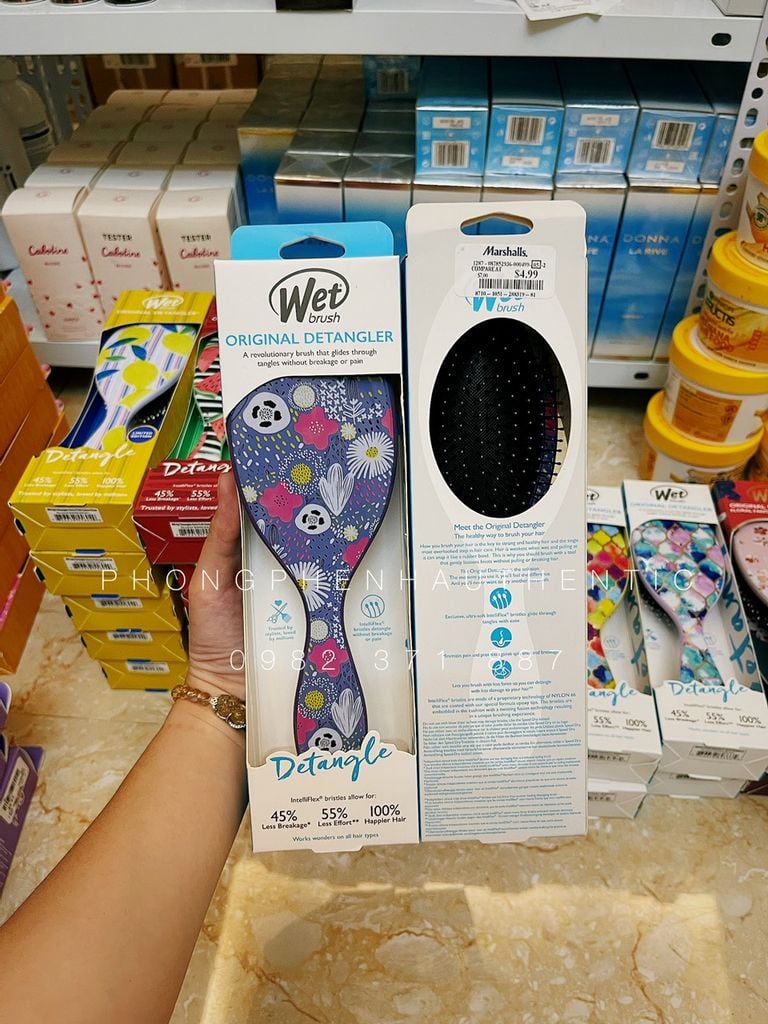 Lược gỡ rối WET BRUSH full size mua sale