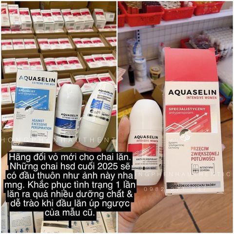 Lăn khử mùi đặc trị Aquaselin Specialist anti-perspirant 50ml