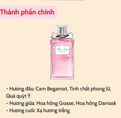 Nước hoa nữ Dior Miss Rose N'Roses EDT 100ml, dầu thơm cao cấp hương gợi cảm, nhẹ nhàng lưu hương lâu