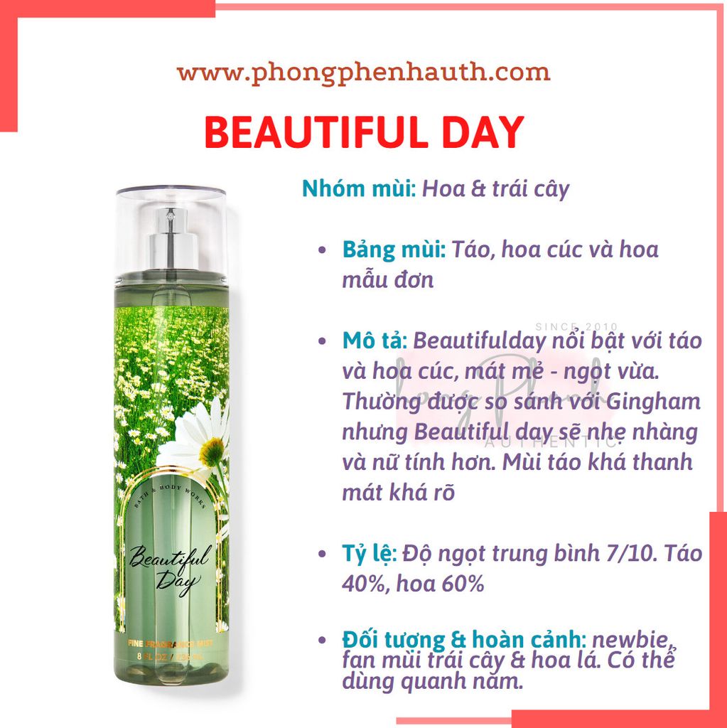 XỊT THƠM CƠ THỂ BATH & BODY WORKS BODY MIST 236ML