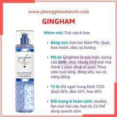 XỊT THƠM CƠ THỂ BATH & BODY WORKS BODY MIST 236ML