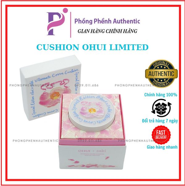 Set Phấn Nước O Hui Hoa Hồng Ultimate Cover Lifting Cushion SPF 50+/PA+++ Phiên Bản Mới 15gx3. PHỒNG PHỀNH