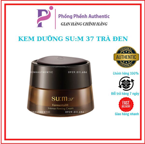 KEM DƯỠNG ẨM SU:M 37 FERMENTALIFT INTENSE FIRMING CREAM_ SUM NÂU TRÀ ĐEN 25ML(nobox)