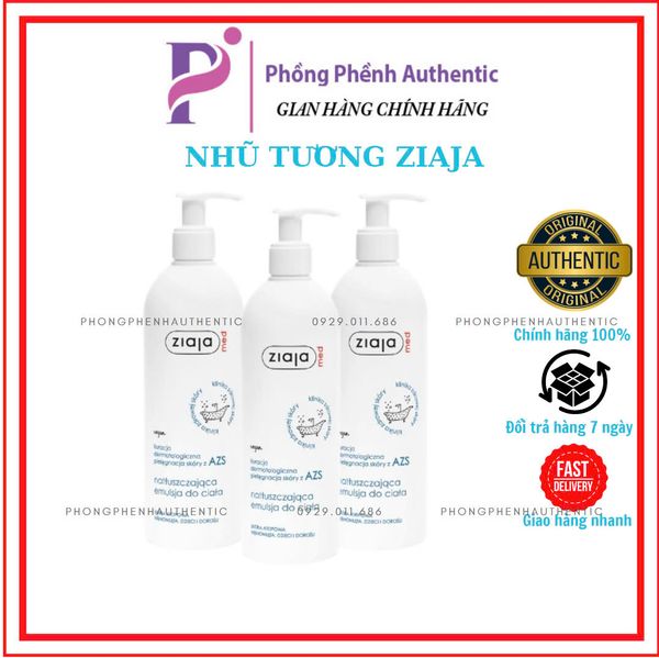 Nhũ Tương Dưỡng Ẩm Dịu Nhẹ Da Toàn Thân ZIAJA MED ATOPY AZS