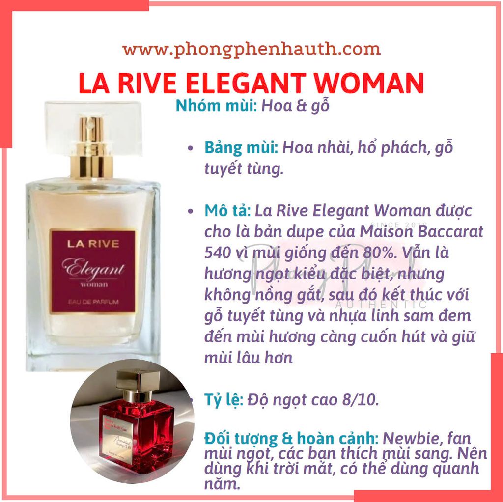 NƯỚC HOA NỮ LA RIVE FULL SIZE 75ML - 90ML