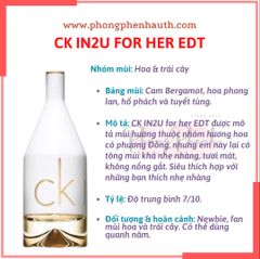 NƯỚC HOA CALVIN KLEIN CK IN2U CHO NỮ 150ML EDT