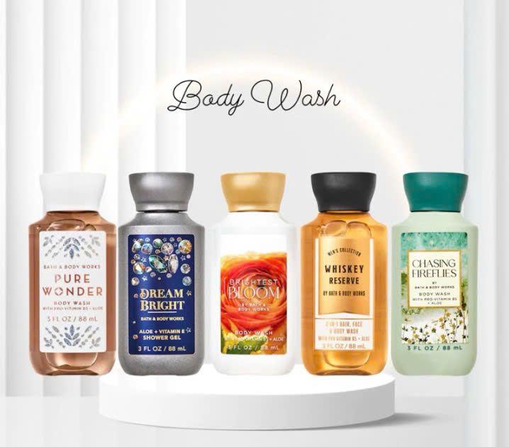 [TRAVEL SIZE] SỮA TẮM LƯU HƯƠNG NƯỚC HOA SHOWER GEL BATH & BODY WORK NAM - NỮ 88ML