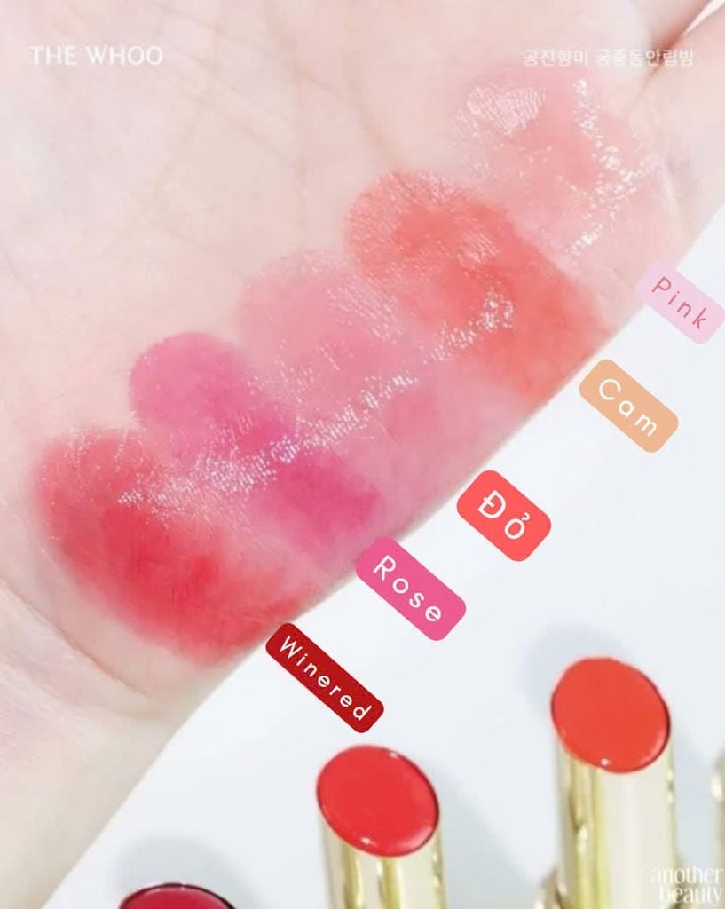 SON DƯỠNG WHOO GLOW LIP BALM FULL SIZE  CÁC MÀU