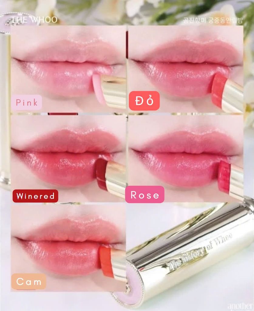 SON DƯỠNG WHOO GLOW LIP BALM FULL SIZE  CÁC MÀU