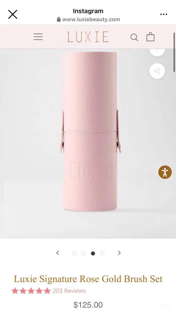Bộ Cọ Trang Điểm LUXIE Rose Gold Collection 7 Cây – Tặng Kèm Hộp Đựng