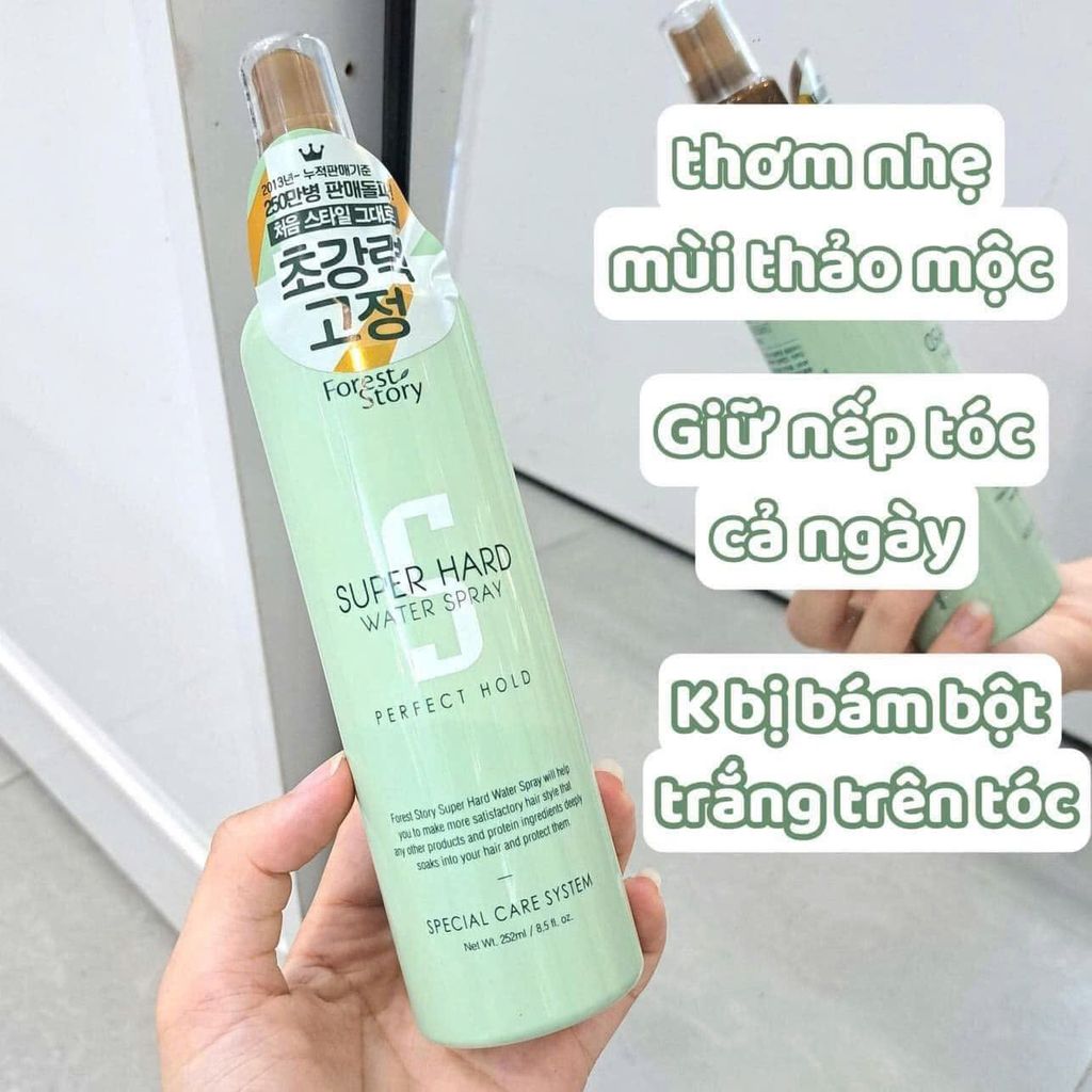 [PHỒNG PHỀNH] KEO XỊT GIỮ NẾP TÓC PHỒNG TÓC TẠO KIỂU TÓC MỀM WELCOS FOREST SROTY 252ML -100ML