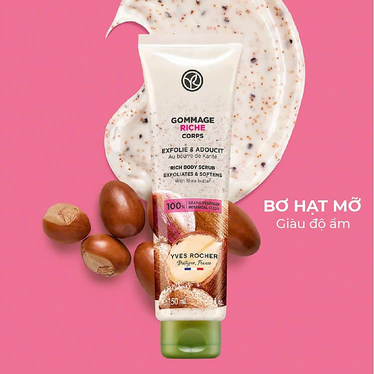Tẩy da chết toàn thân Yves Rocher Body Scrub 150ml - 75ml