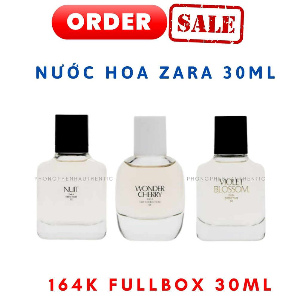 [30ML] Nước hoa Nữ ZARA các mùi mua sale