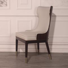 Ghế ăn lưng ốp gỗ sơn bóng piano GA025 nhập khẩu cao cấp