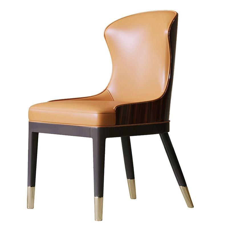 Ghế ăn lưng ốp gỗ sơn bóng piano GA024 nhập khẩu cao cấp