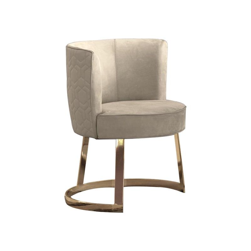 Bàn ăn mặt đá marble nhân tạo, khung inox mạ titan vàng BA0156