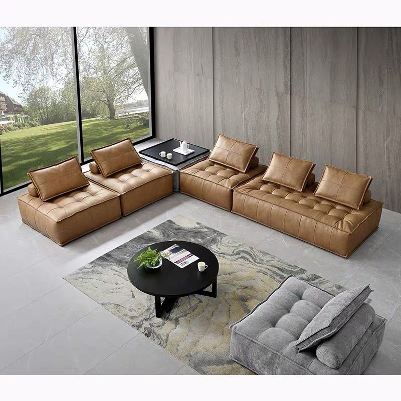 Bộ sofa góc tựa lưng rồi, phối 2 màu đang xen BSF170