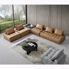 Bộ sofa góc tựa lưng rồi, phối 2 màu đang xen BSF170
