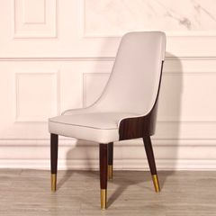 Ghế ăn lưng ốp gỗ sơn bóng piano GA027 nhập khẩu cao cấp