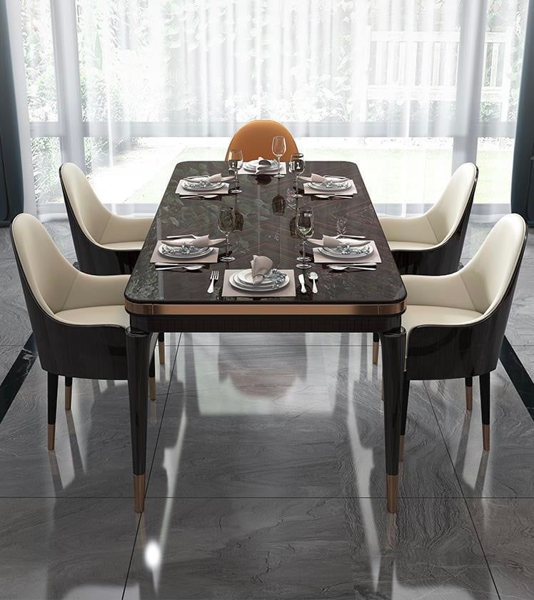 Bàn ăn nhập khẩu sơn bóng Piano BA0161