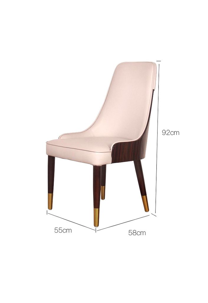 Ghế ăn lưng ốp gỗ sơn bóng piano GA027 nhập khẩu cao cấp