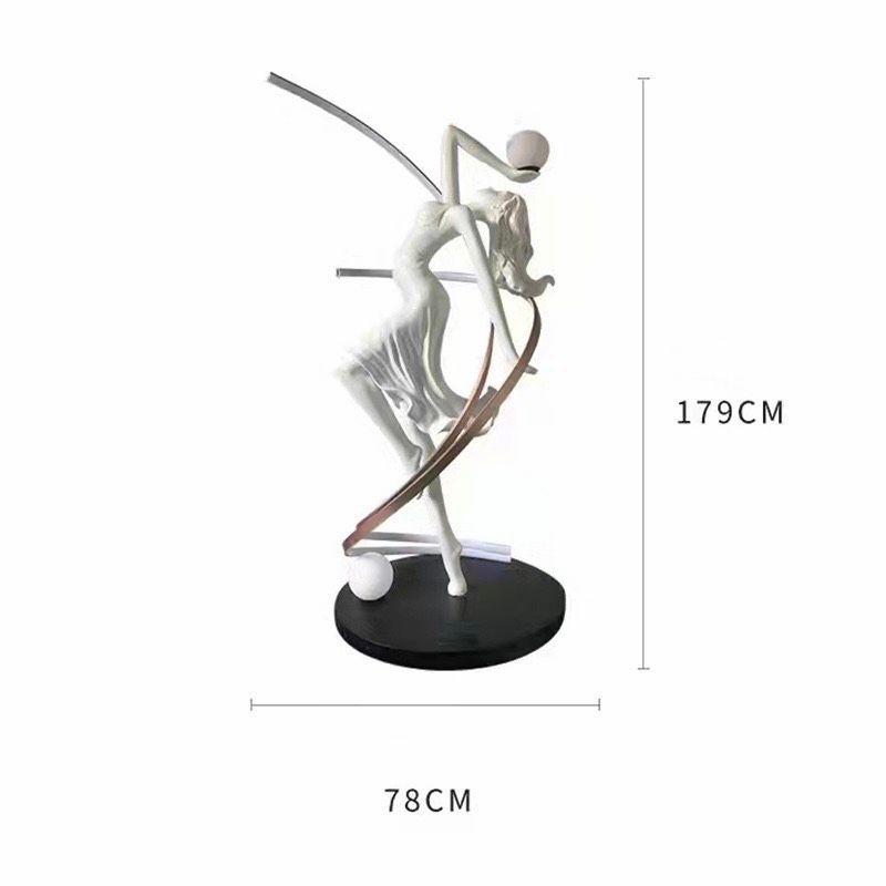 Đèn sàn hình tượng Nữ Thần nhảy múa trang trí DS0988