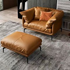 Bộ Sofa da cao cấp màu da bò GSF139
