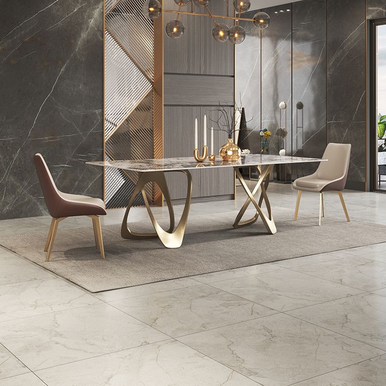 Bàn ăn nhập khẩu mặt đá marble BA0154