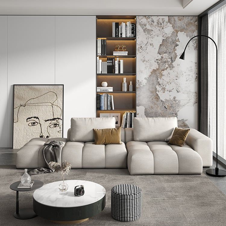 Bộ sofa góc chất liệu da cao cấp BSF171