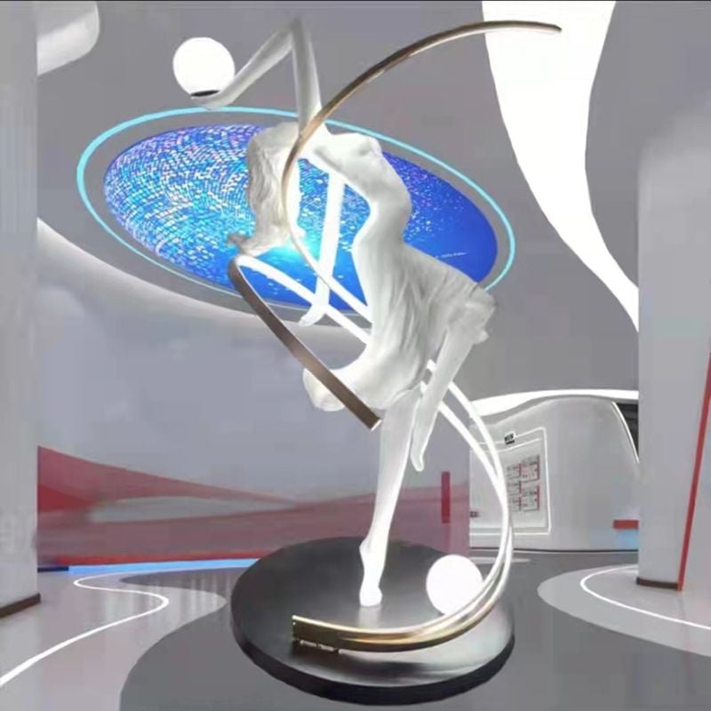 Đèn sàn hình tượng Nữ Thần nhảy múa trang trí DS0988