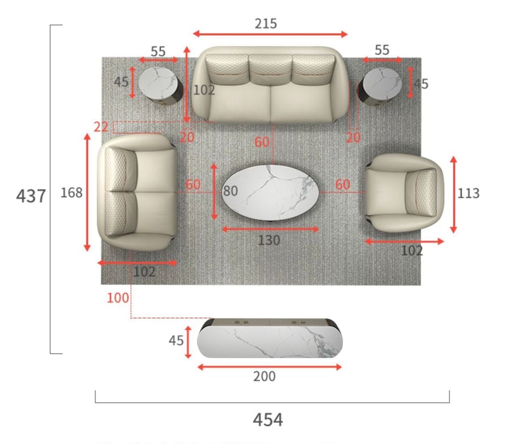 Ghế Sofa da, mặt lưng gỗ sơn piano bo tròn cao cấp GSF168