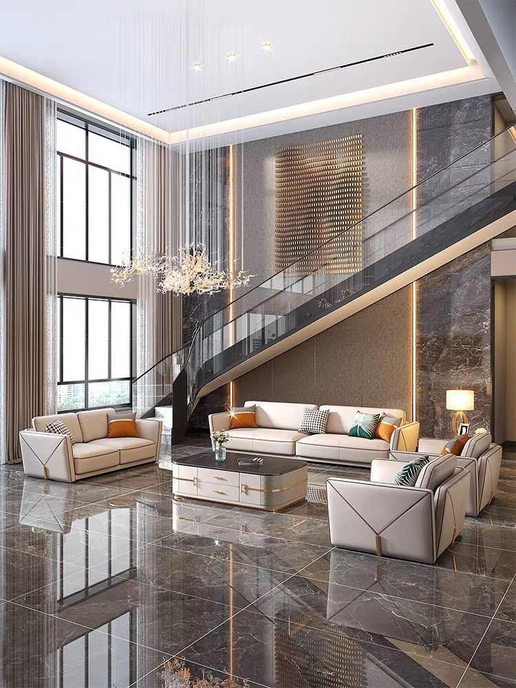 Bộ sofa da phong cách hiện đại BSF173