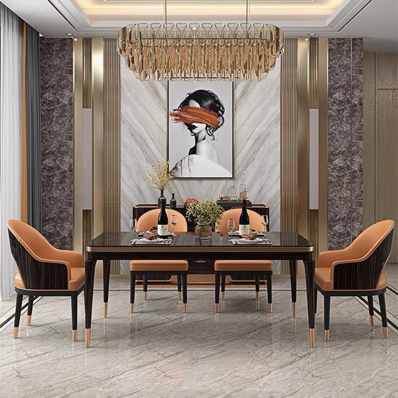 Bàn ăn nhập khẩu sơn bóng Piano BA0161