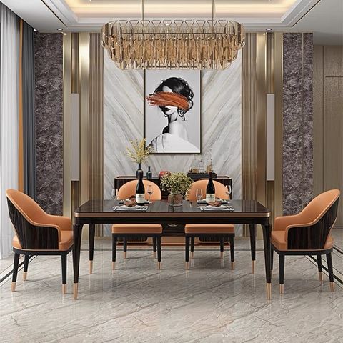 Bàn ăn nhập khẩu sơn bóng Piano BA0161