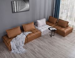 Bộ sofa góc tựa lưng rồi, phối 2 màu đang xen BSF170