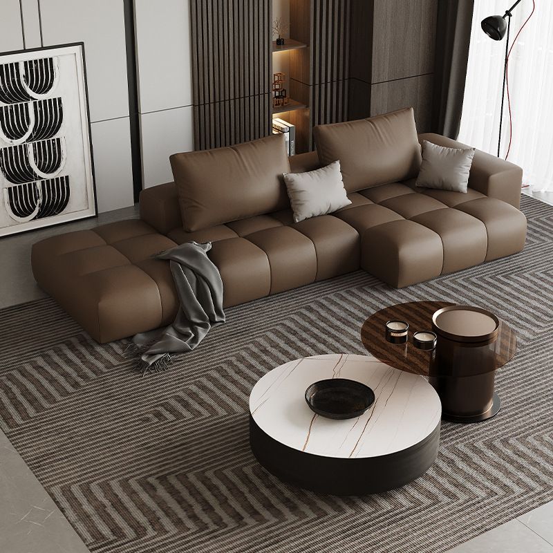 Bộ sofa góc chất liệu da cao cấp BSF171