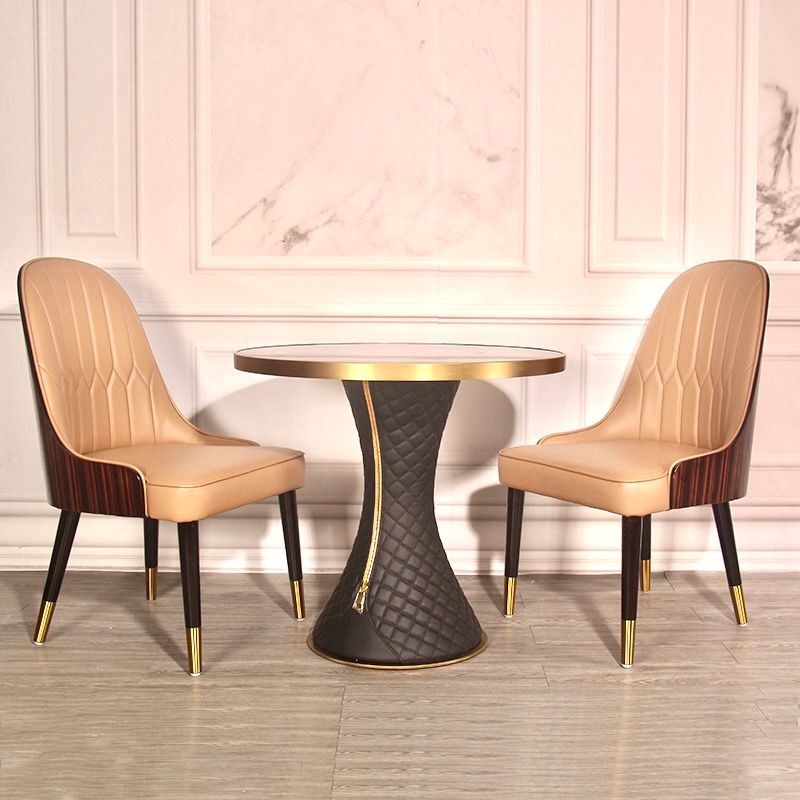 Ghế ăn lưng ốp gỗ sơn bóng piano GA026 nhập khẩu cao cấp