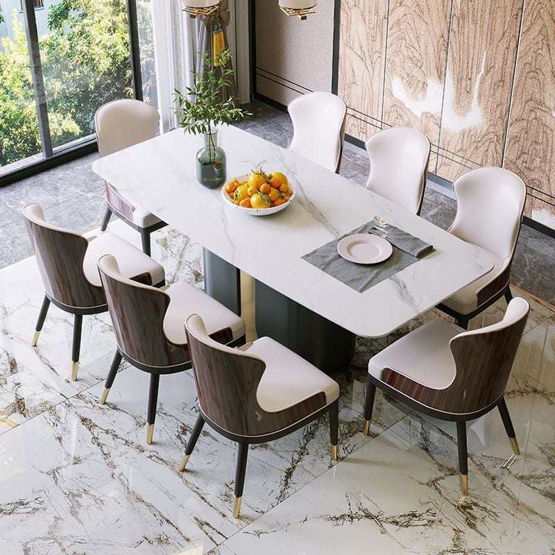 Ghế ăn lưng ốp gỗ sơn bóng piano GA024 nhập khẩu cao cấp