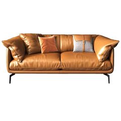 Bộ Sofa da cao cấp màu da bò GSF139