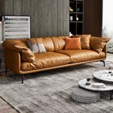  Bộ Sofa da cao cấp màu da bò GSF139 