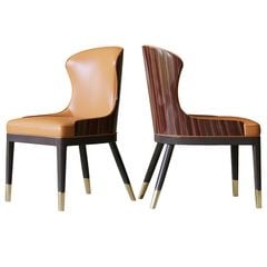 Ghế ăn lưng ốp gỗ sơn bóng piano GA024 nhập khẩu cao cấp