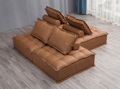 Bộ sofa góc tựa lưng rồi, phối 2 màu đang xen BSF170